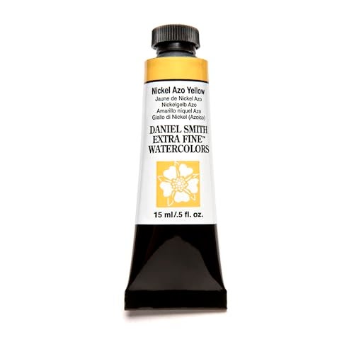 Daniel Smith Extra Fine Watercolor Paint, 15ml Tube, Nickel AZO Yellow, 284600061, 0.5 Fl Oz (Pack of 1) - Image 1