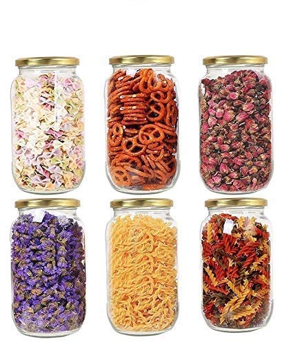 SHIV KRAFT SHIV KRAFT Round Shape Glass Jar and Container 1 KG with Rust Proof Air Tight Lid Set of 2  - Image 3