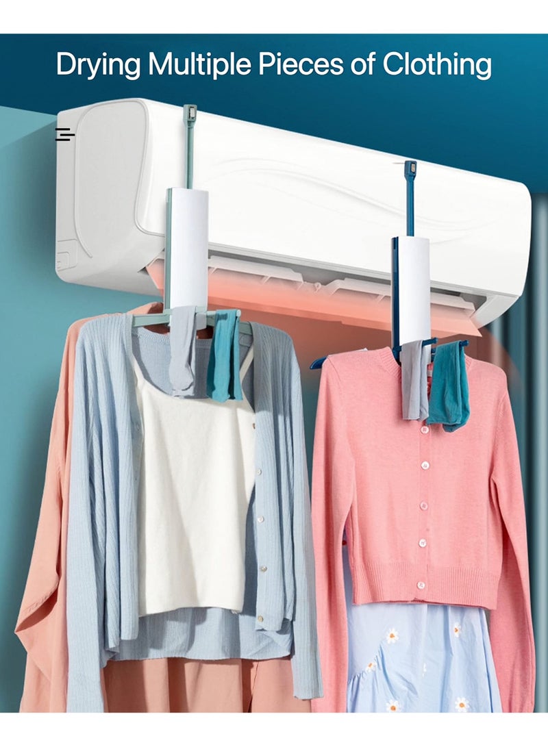 SYOSI , Foldable Clothes Drying Rack, Portable Laundry Drying Hanging Rack Collapsible, Used for Drying Under The Air Conditioner On Rainy Days, The Best Choice for Hotel Travel - Image 3