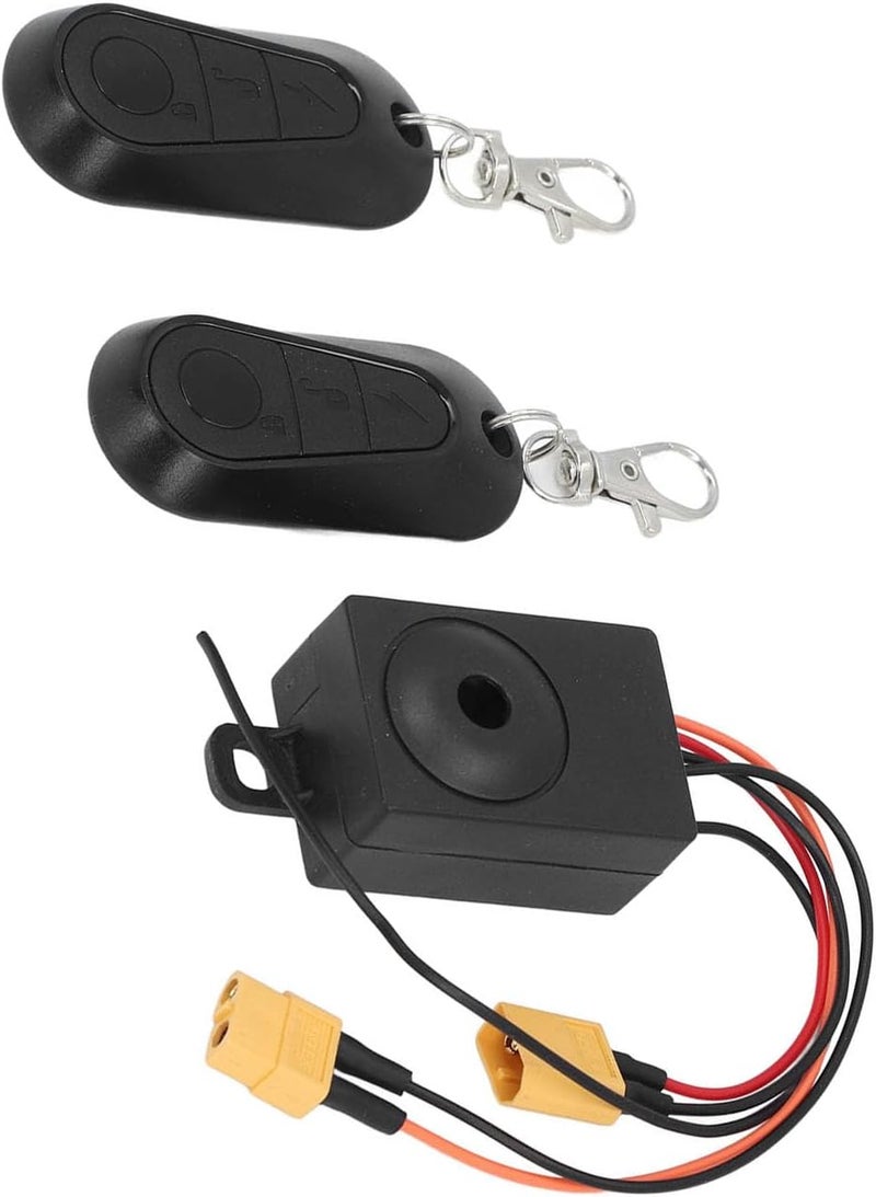 SUNGOOYUE Bike Alarm with 2 Remotes, 6 Surround Horn Anti Theft Security Alarm System, with Flameout Function for Electric Bike Scooter XT60 Output Port - Image 3