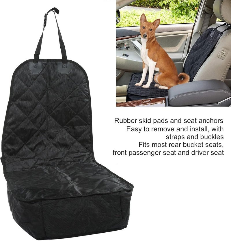 Front Seat Pet Cover, Car Seat Cover for Dogs, Scratchproof and Dirt with Strap Buckle, Fits Most Driver and Passenger Seats, Made of 420D PU Oxford Cloth and TPU - Image 3