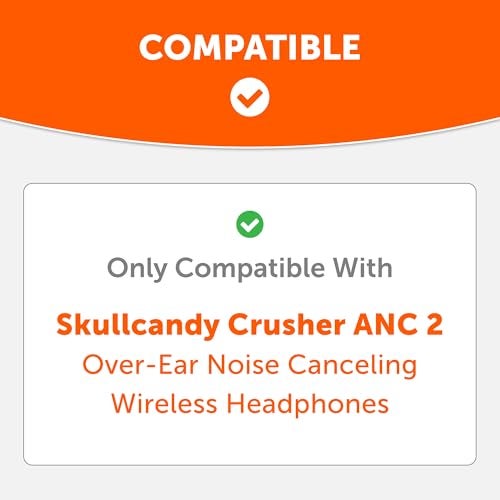 WC PadZ Crusher ANC 2 Premium Replacement Earpads for Skullcandy Crusher ANC 2 OverEar Headphones by Wicked Cushions Enhanced Comfort Sound Isolation The Simulation - Image 3