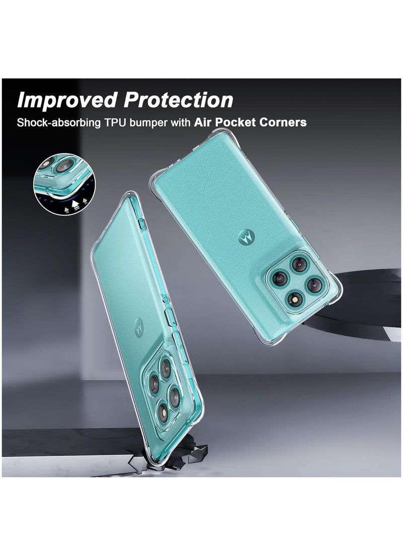Phone Case For Motorola Edge 60 Fusion 5G Crystal Clear Ultra Slim Anti Scratch Shockproof Protective TPU Back Cover - Image 2