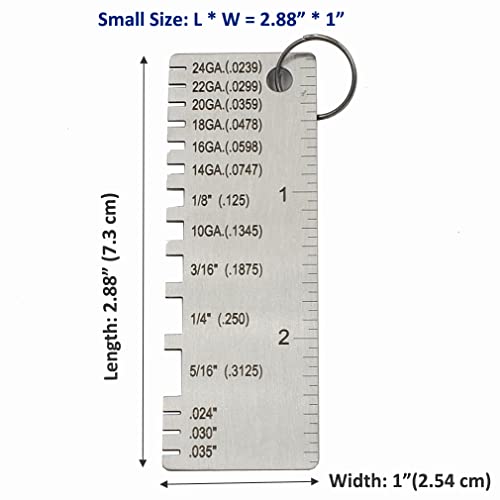 DGOL Stainless Steel Mini Portable Metal Sheet Thickness Gauge Material Wire Thickness Gage - Image 4