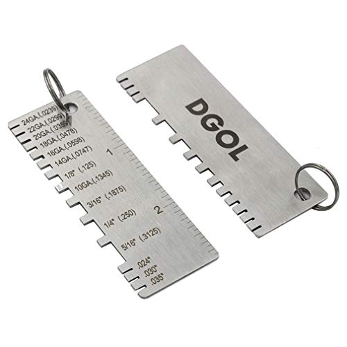 DGOL Stainless Steel Mini Portable Metal Sheet Thickness Gauge Material Wire Thickness Gage - Image 2