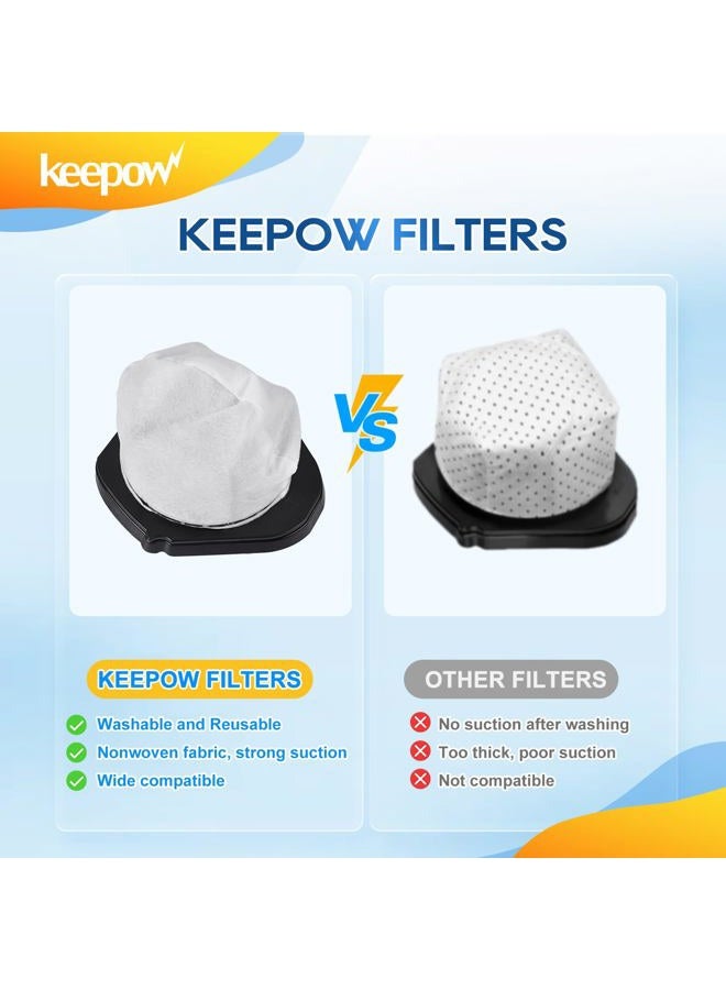 KEEPOW 4 Pack Dust Cup Filters for Shark SV75Z Cordless Hand Vac SV780 SV726N, Replacement Part# XF769, XSB726N - Image 4