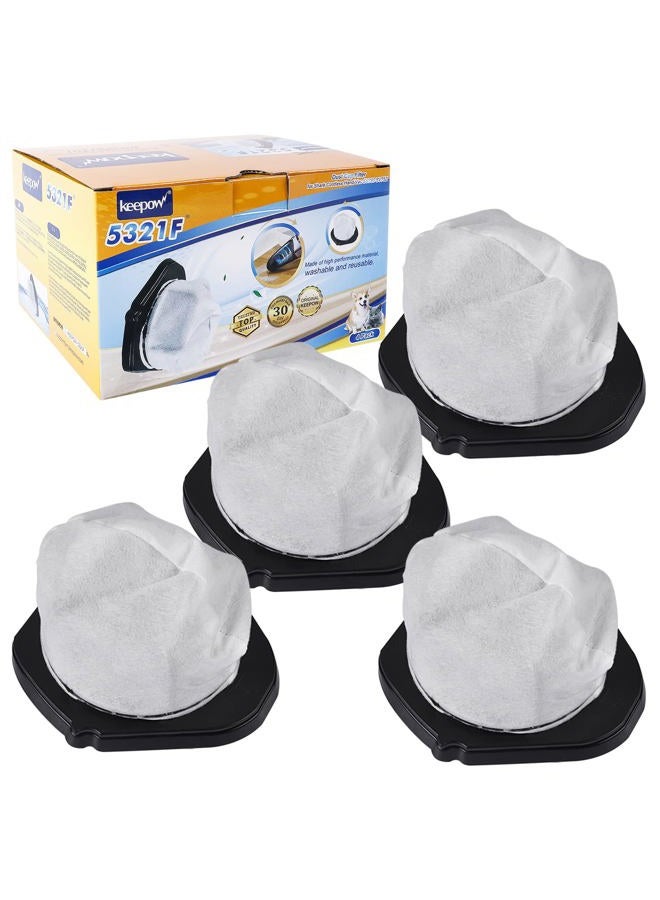 KEEPOW 4 Pack Dust Cup Filters for Shark SV75Z Cordless Hand Vac SV780 SV726N, Replacement Part# XF769, XSB726N - Image 1