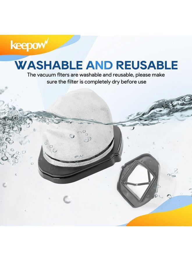 KEEPOW 4 Pack Dust Cup Filters for Shark SV75Z Cordless Hand Vac SV780 SV726N, Replacement Part# XF769, XSB726N - Image 3