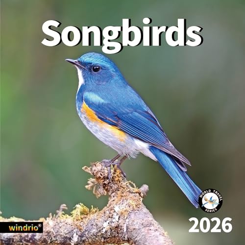 windrio 2026 Wall Calendar,Calendar 2026, November 2025 - December 2026, Wall Calendar Song Birds, 12" x 24" Opened,Full Page Months Thick & Sturdy Paper for Calendar Organizing & Planning - Image 1