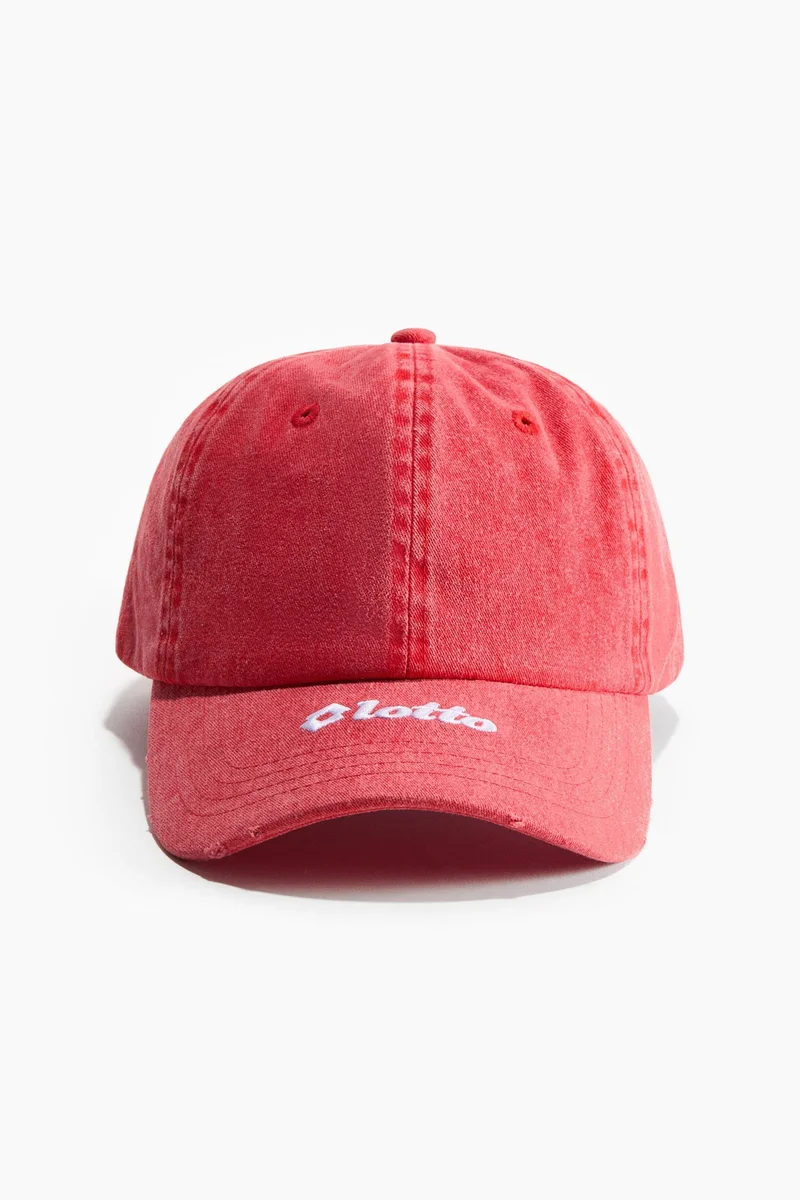 H&M Embroidered-motif cotton twill cap
