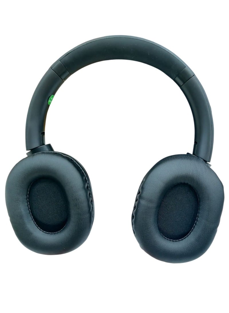 Denx Wireless Bluetooth Headphone – Explosive X-Bass, 15H Playback, 300mAh Battery, for Music, Gaming, Movies, Android & iOS Compatible Black - Image 1
