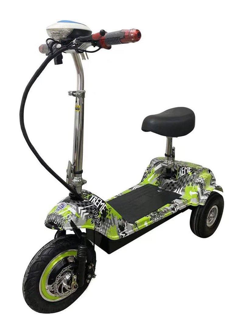 Top Gear - Gear Adult Electric Scooter Tg 50 350W Brushless Motor Max Speed 35Km/H Drive 12Inch Tire In Front Folding Commuting Scooter 36V 12Ah Lead Acid Battery Green - Image 1