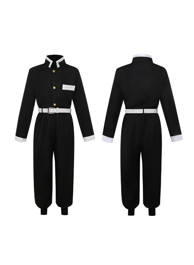 Halamodo قاتل الشياطين غيو توميوكا مجموعة أزياء كوزبلاي، ملابس لعب أدوار الأنمي، بما في ذلك الهاوري الخارجي، توب، سروال، لفائف القدمين، والحزام، مناسبة لاحتفالات عيد الميلاد، عروض المسرح، حفلات المواضيع، عروض المواهب، وأوقات مختلفة للبالغين - Image 4