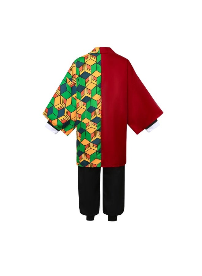 Halamodo قاتل الشياطين غيو توميوكا مجموعة أزياء كوزبلاي، ملابس لعب أدوار الأنمي، بما في ذلك الهاوري الخارجي، توب، سروال، لفائف القدمين، والحزام، مناسبة لاحتفالات عيد الميلاد، عروض المسرح، حفلات المواضيع، عروض المواهب، وأوقات مختلفة للبالغين - Image 5