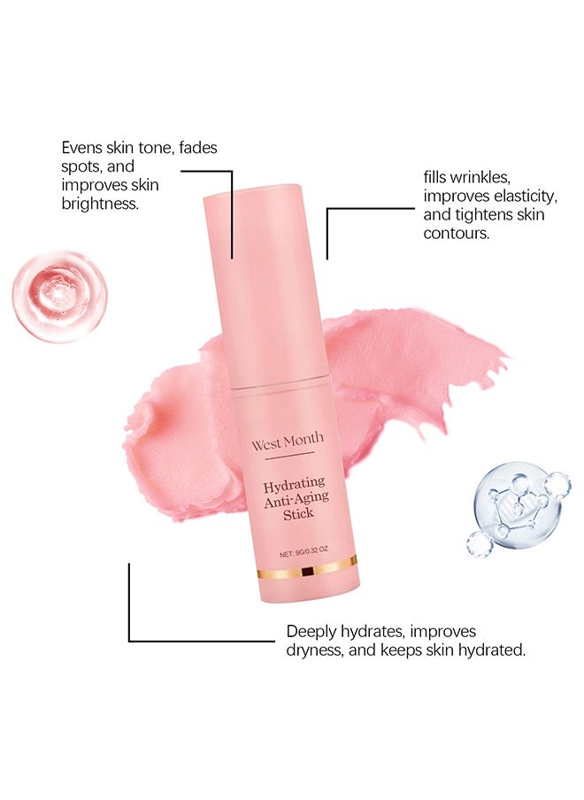 West&Month Hydrating Anti-aging Stick,Moisturizing Anti-Wrinkle Firming Stick – Deep Hydration and Skin Elasticity Care for Lifting and Firming  - Image 5