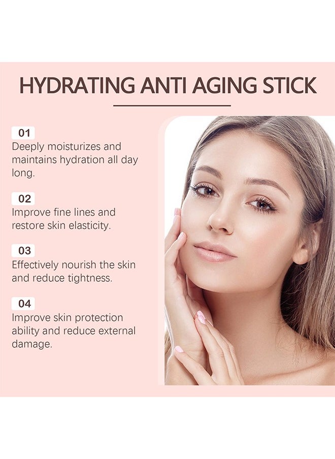 West&Month Hydrating Anti-aging Stick,Moisturizing Anti-Wrinkle Firming Stick – Deep Hydration and Skin Elasticity Care for Lifting and Firming  - Image 3