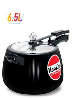 Hawkins 6.5 Liters Contura Aluminium Pressure Cooker,With Inner Lid,Black  - Image 1