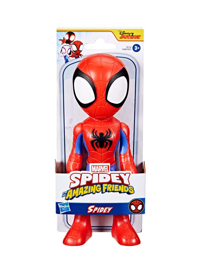 SPIDEY AND HIS AMAZING FRIENDS - Marvel Spidey and His Amazing Friends Supersized Spidey 9-inch Action Figure, Preschool Toys, Super Hero Toys for 3 Year Old Boys and Girls and Up - Image 1