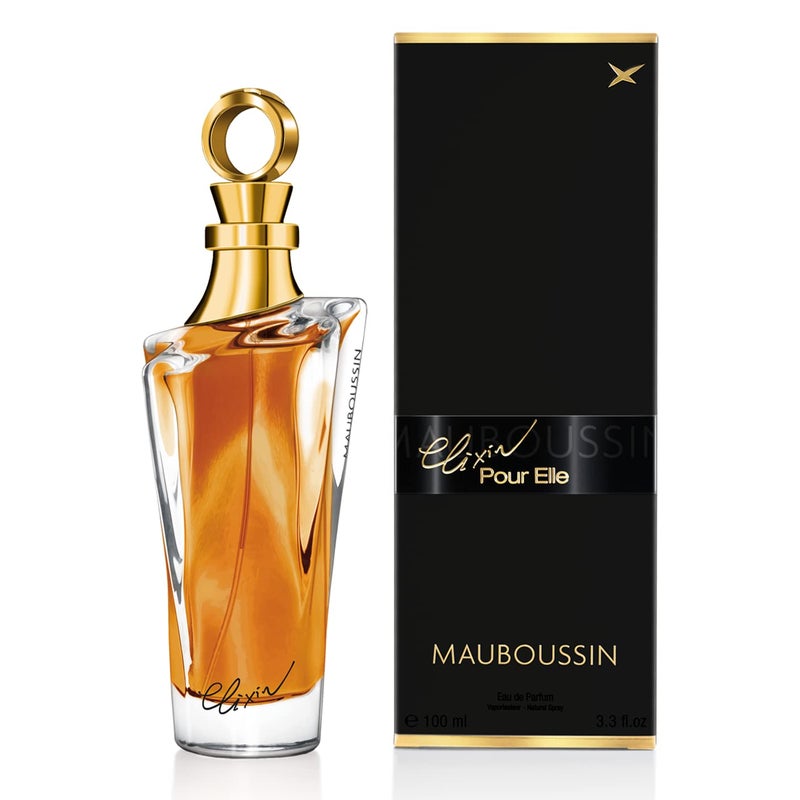 Mauboussin - Elixir Pour Elle 100ml (3.3 Fl Oz) - Eau de Parfum for Women - Oriental & Gourmand Scents - Image 1