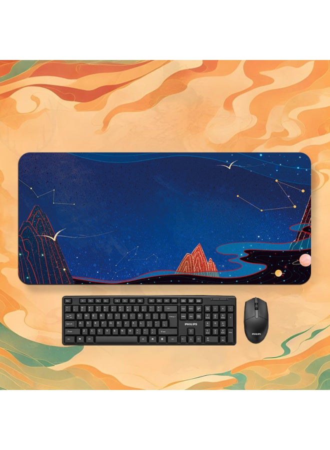 Magic Array Mouse Pad Oversized Girl Cartoon Office Computer Desk Pad Dormitory Laptop Keyboard Pad Edge Lock