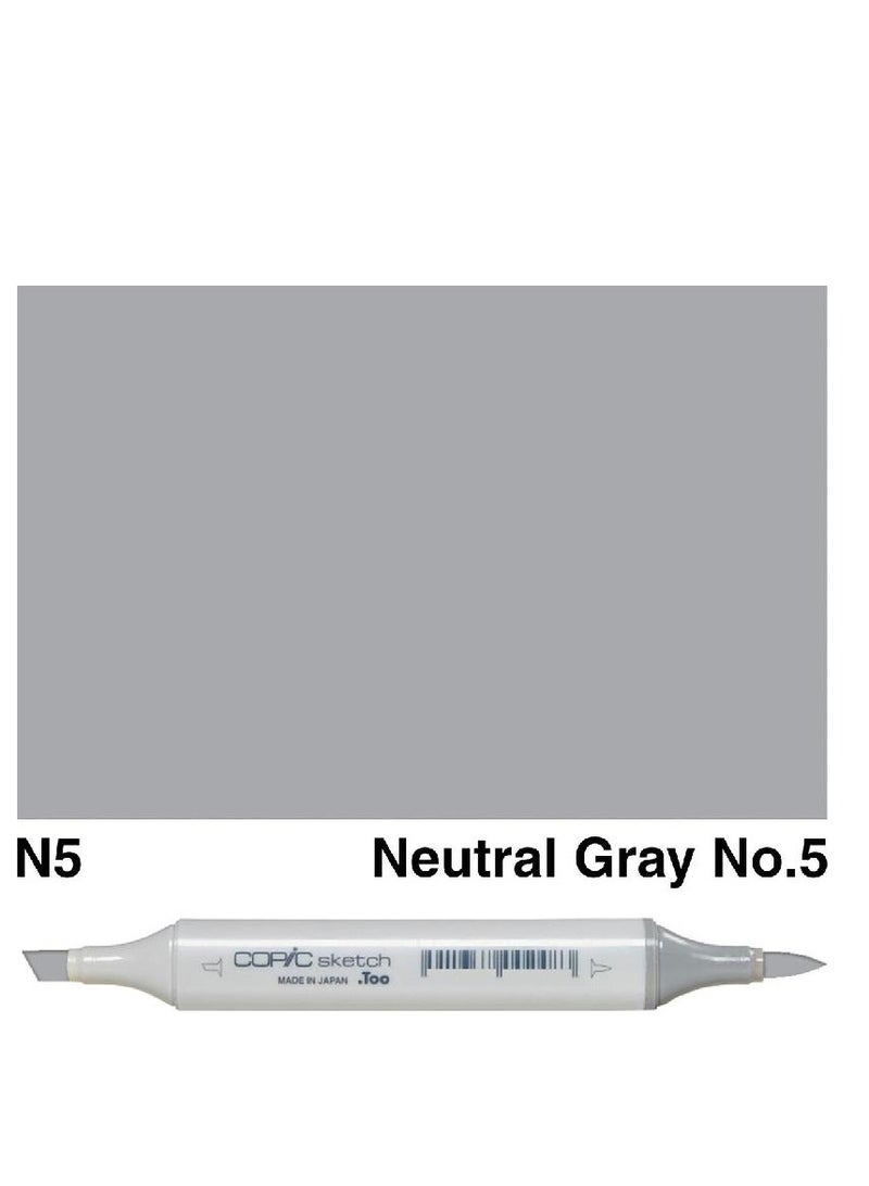 Sketch N-5 Graphic Art Marker Neutral Gray No. 5 Twin Tip