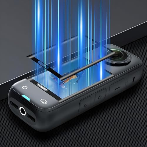 OHAYO Military Strength Screen Protector For Insta 360 X4| 9H+ Hardness, Strong Protection, Full Screen Edge-to-Edge Cover, Scratch Resistant, Bubble-Free Install, Ultra HD Clarity,With installation kit (Not Tempered Glass) - Image 5