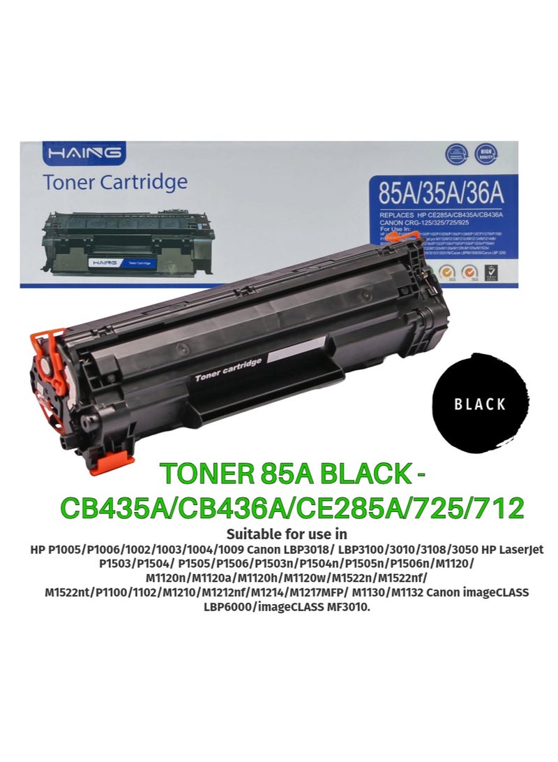 Haing TONER 85A BLACK - CB435A/CB436A/CE285A/725/712 - Image 1