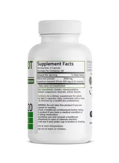Bronson Bronson Maca Root Extra Lepidium Meyenii, Non-GMO, 120 Vegetarian Capsules  - Image 3
