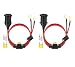 Dongge 4FT 12V24V Fixed Thread Cigarette Lighter Socket Extension Cable with Perforated Terminal Direct Battery Type car Cigarette Lighter Adapter 20A Heavy Duty Cable 2PCS - Image 2