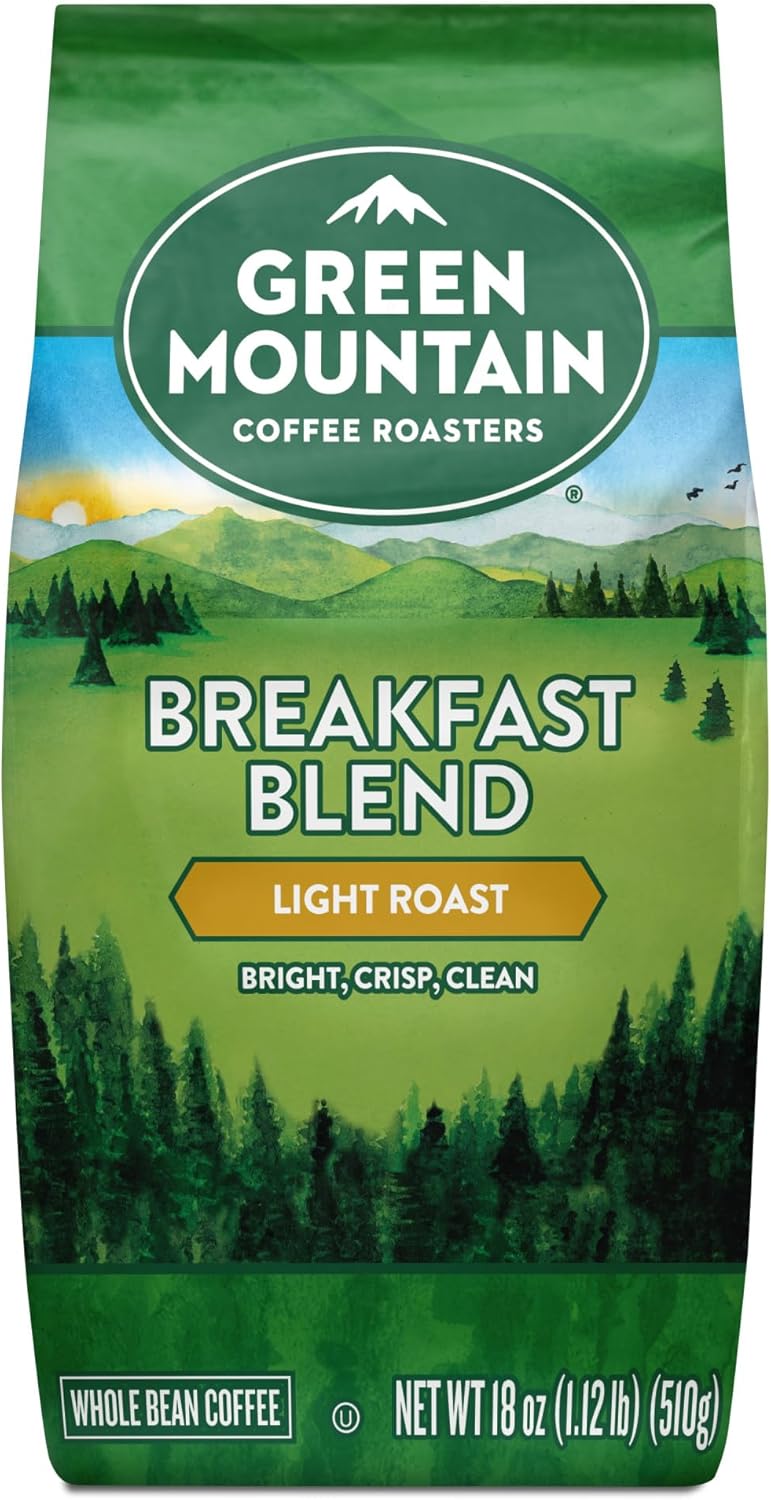 Green Mountain Coffee Roasters Breakfast Blend Whole Bean Coffee, Light Roast, 18 Ounce - Image 5