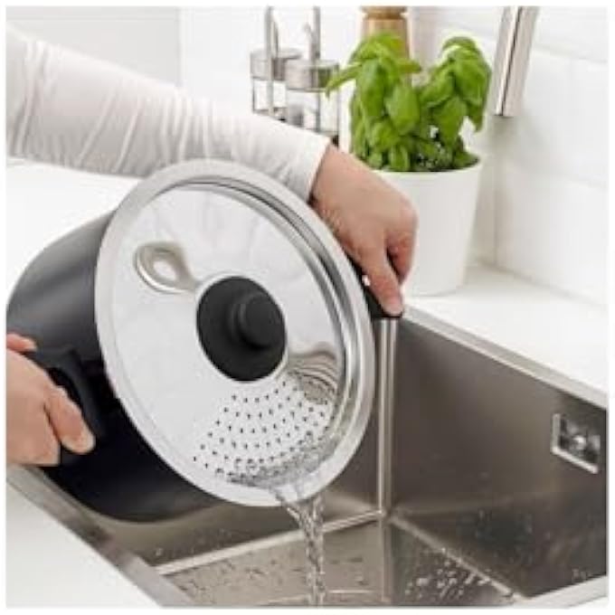 ريحني قدر مع غطاء أسود 5 لتر Ahk4N418 - Image 3