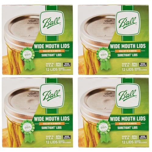 Ball Wide Mouth Canning Lids 4 Dozen or 48 Lids Total - Image 1