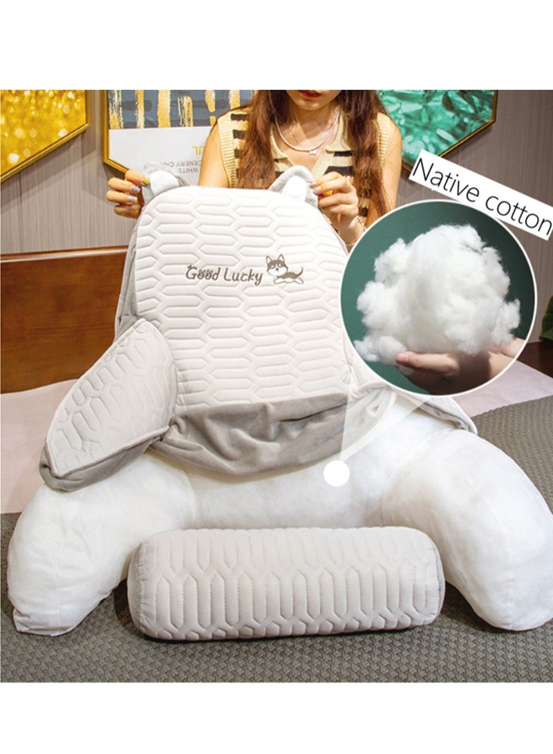 Reading Pillow, Large Size Backrest Pillow Breathable Back Pillow with Removeable and Washable, Bed Rest Pillow with Arm and Back Support Lumbar Cushion for Watching TV Reading and Working On Laptop ﻿  - Image 3