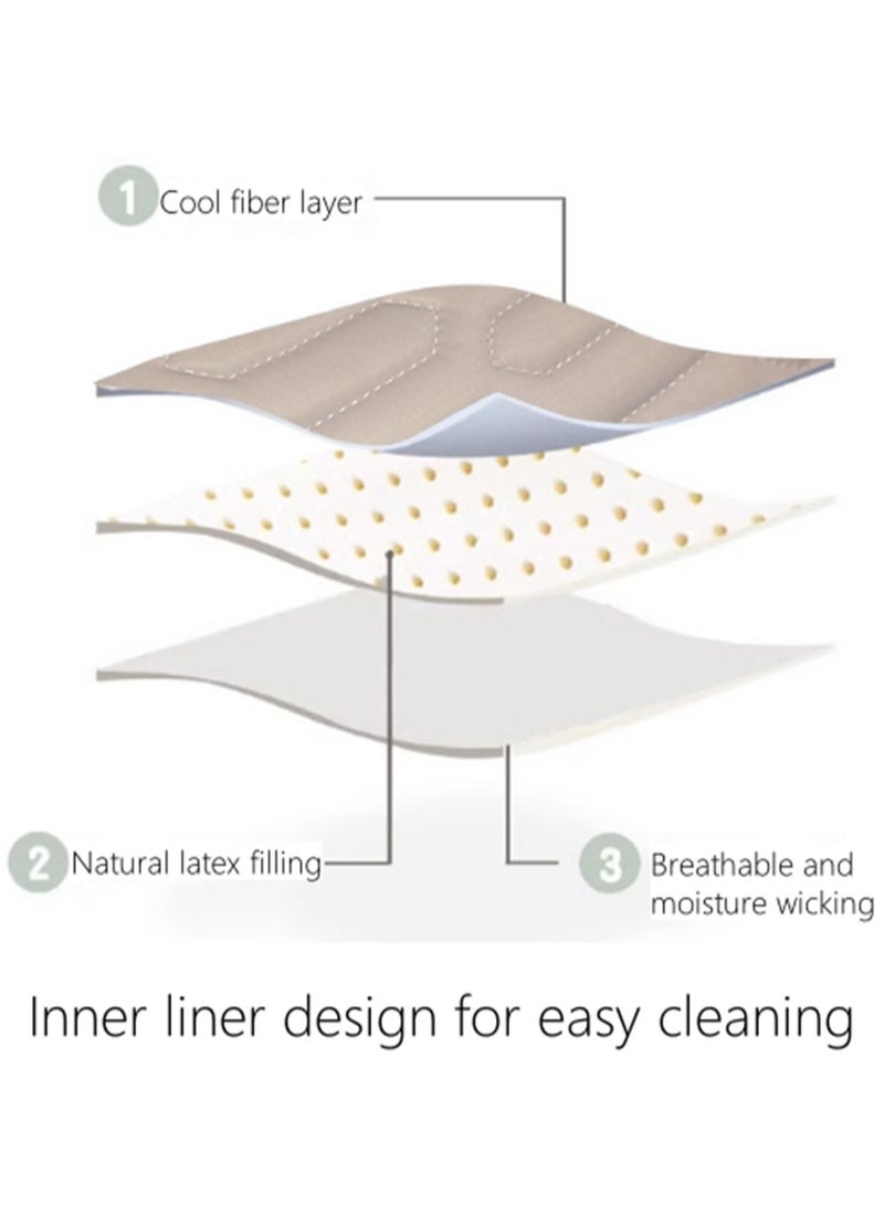 Reading Pillow, Large Size Backrest Pillow Breathable Back Pillow with Removeable and Washable, Bed Rest Pillow with Arm and Back Support Lumbar Cushion for Watching TV Reading and Working On Laptop ﻿  - Image 5