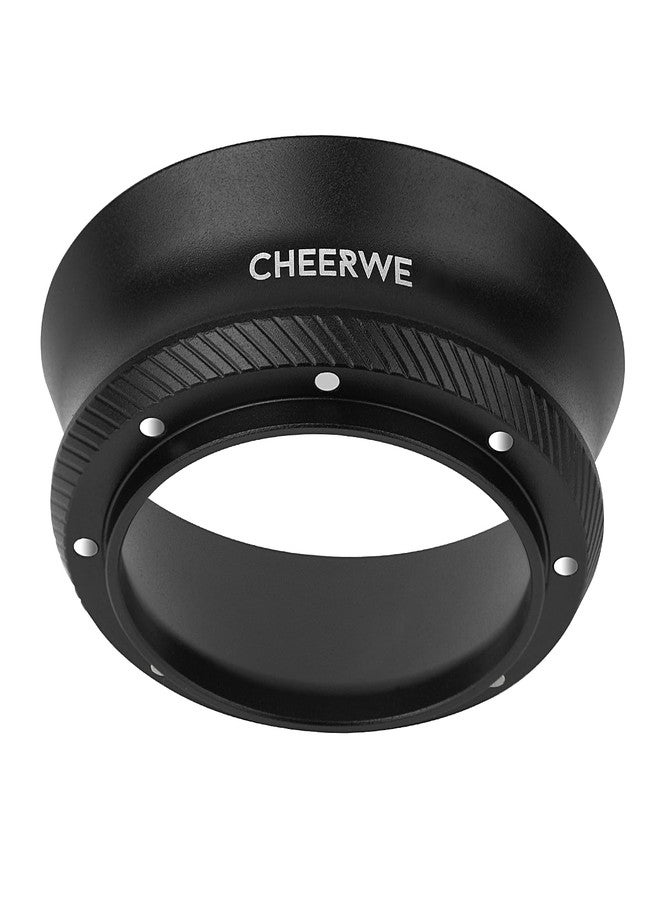 Cheerwe 58mm Magnetic Espresso Dosing Funnel, Espresso Coffee Dosing Ring, 25mm Anodized Aluminum Dosing Funnel with 8 Magnets Compatible with 58mm Portafilter - Image 1