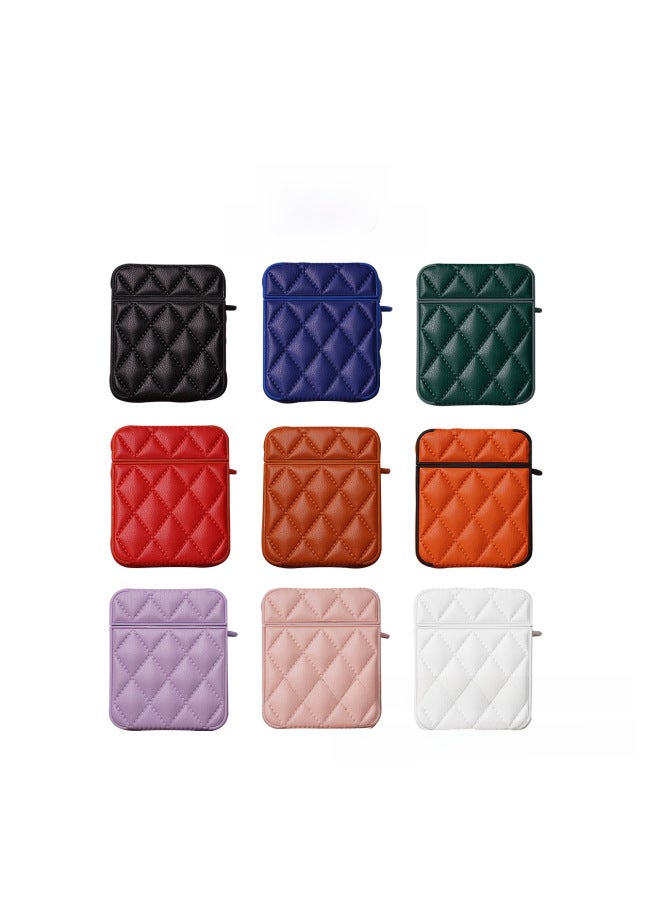 Neutral Outlet Elegant Rhombic Down Jacket Earphone Cover For Apple Airpods Earphone Protective Cover - Image 4