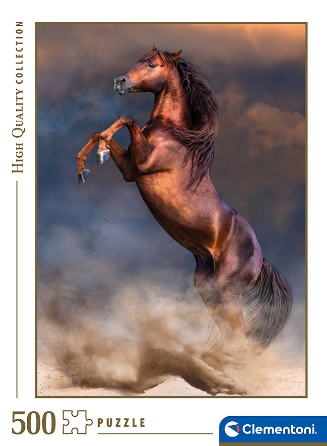 Clementoni 500 Piece Hqc Puzzle – Wild Red Stallion | High Quality Collection Jigsaw Puzzle For Adults And Kids - Image 5