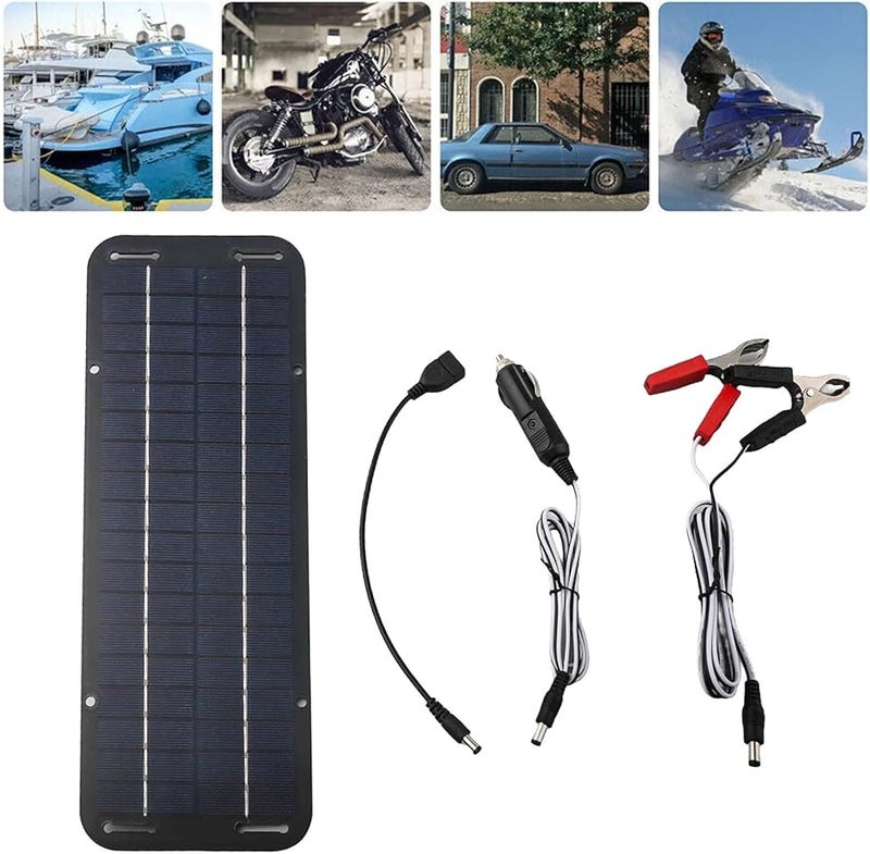 30W Polycrystalline Solar Panel 12V Battery Maintainer with USB Output IP65 Waterproof Portable Charger for Car Boat RV - Image 4