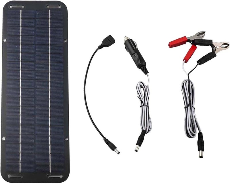30W Polycrystalline Solar Panel 12V Battery Maintainer with USB Output IP65 Waterproof Portable Charger for Car Boat RV - Image 3