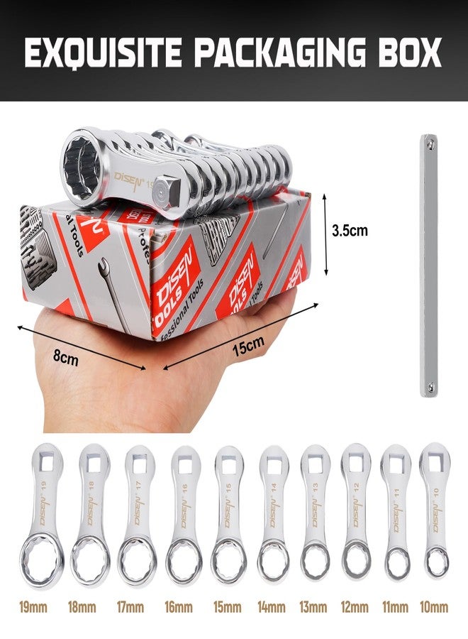 DISEN 10-Piece Metric Torque Wrench Adapter Set (10-19mm) - Chrome Vanadium Steel, 3/8-inch Square Drive Torque Adapter, Extension Rod Repair Tool, Color Box Packaging - Image 5