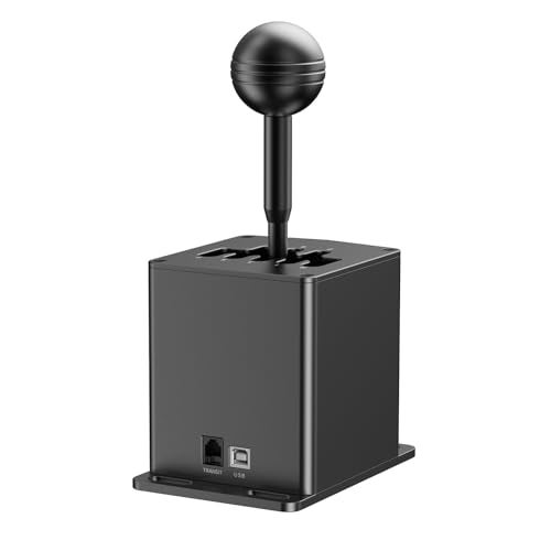 MOZA HGP Racing Shifter 7+R PC USB Simulator Shifters, H Pattern with Locked R and 7th Gear, USB Connection to PC, Easy to Mount - Image 1