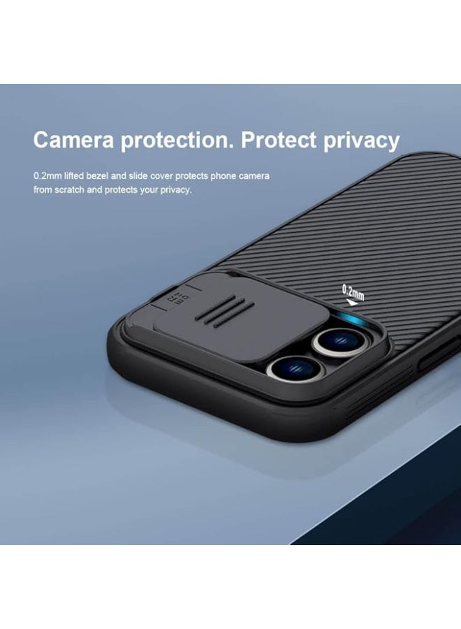 NILLKIN Slide Cover Camera Protection CamShield Pro Case For iPhone 14 Pro Max - Black - Image 5
