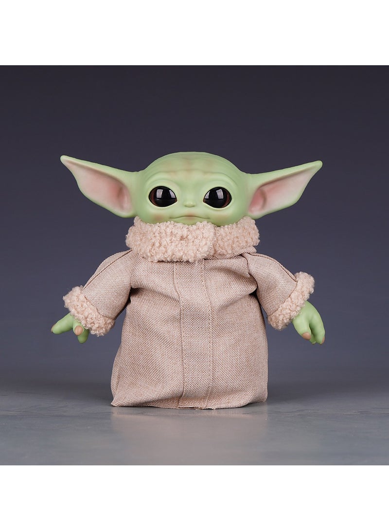 Film and Television Star Wars Plush Cloth Yoda Baby 6 inch Mandalorian Plush Toy Doll Gift Trumpet  - Image 1