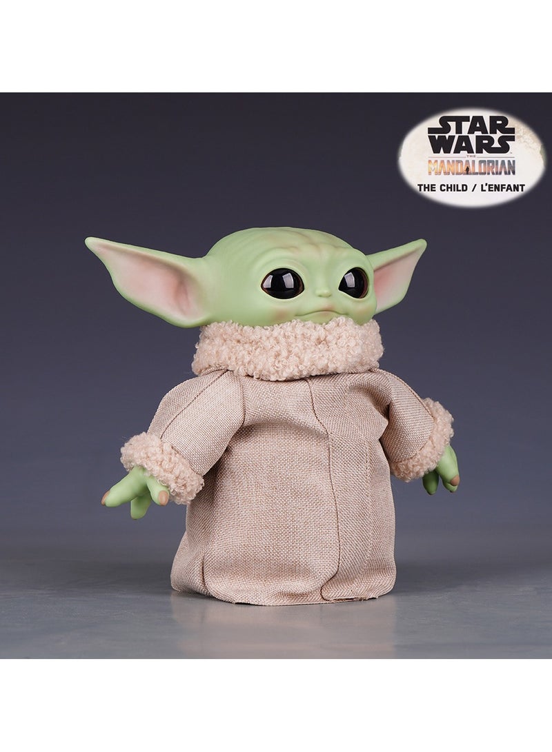 Film and Television Star Wars Plush Cloth Yoda Baby 6 inch Mandalorian Plush Toy Doll Gift Trumpet  - Image 2
