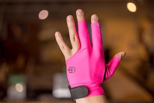 McDermott Billiard Pool Cue Glove for Left Hand RightHanded Player Pink Medium - Image 1