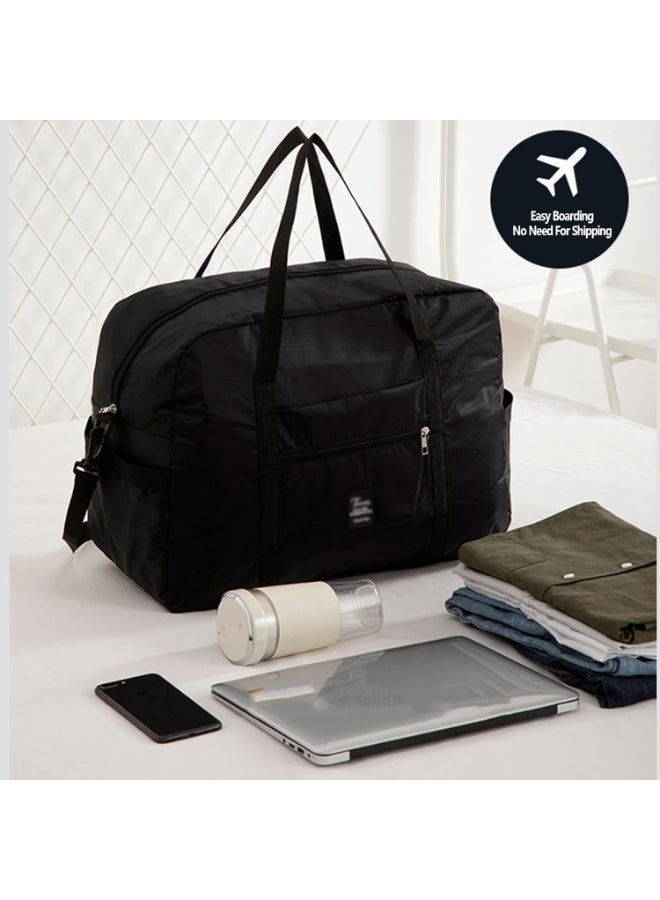 TAPIT Travel Bag Carry on Duffle Bag Tote Spirit Airlines Personal Item Bag Shoulder Weekender Overnight Bag Waterproof Sports Gym Bag for Women and Men (Black) - Image 4