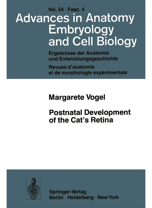 Postnatal Development of the Cat's Retina