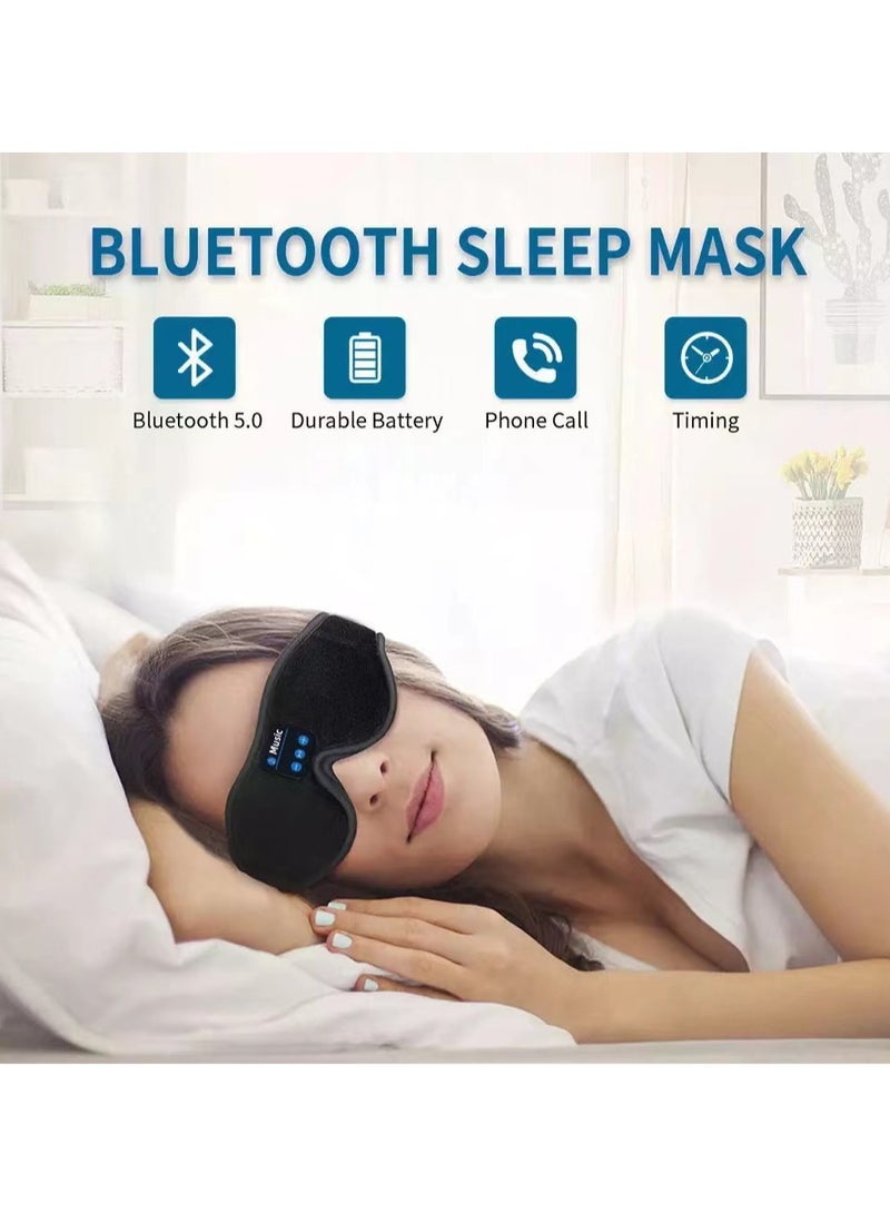 Generic 3D Eye Mask Bluetooth 5.0 Unlimited Music Stereo Black Sleep Shading Eye Mask - Image 3