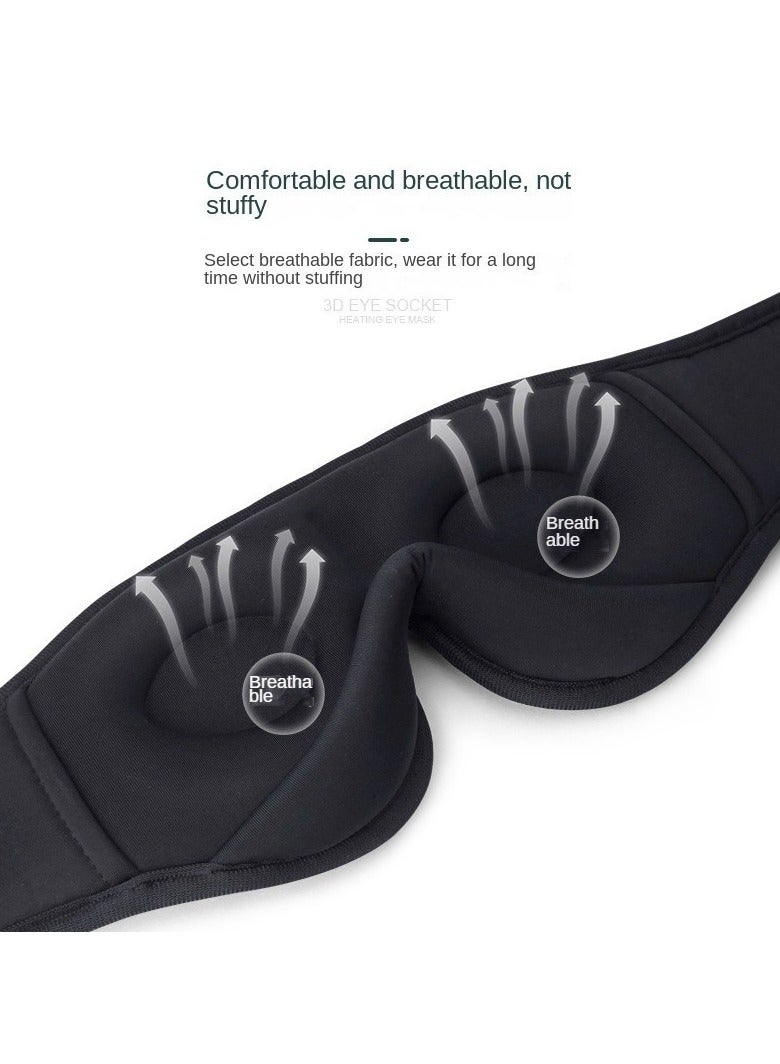 Generic 3D Eye Mask Bluetooth 5.0 Unlimited Music Stereo Black Sleep Shading Eye Mask - Image 2