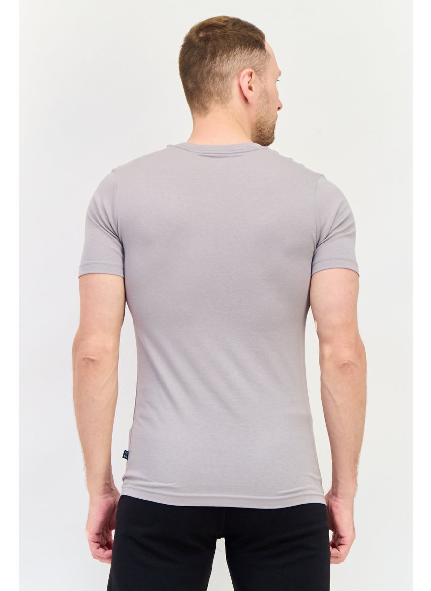 PUMA Men Sportswear Fit Short Sleeve Outdoor T Shirt, Grey  - Image 4